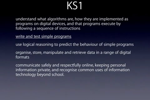 Slide from Miles Berry's presentation