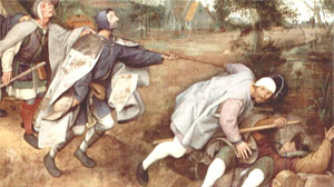 The blind leading the blind by  Pieter Bruegel the Elder, 1568